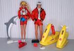 Baywatch Barbie 13199 & Ken 13200 vintage dolfijn 1994, Ophalen of Verzenden, Zo goed als nieuw, Barbie