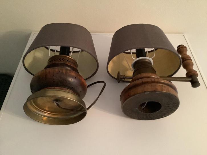 Bureau/tafel lampen, Huis en Inrichting, Lampen | Tafellampen, Gebruikt, Minder dan 50 cm, Stof, Ophalen of Verzenden