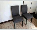 2x Eetkamerstoel, zwart/Gunnared antraciet, Ophalen of Verzenden, Zo goed als nieuw, Zwart, Twee