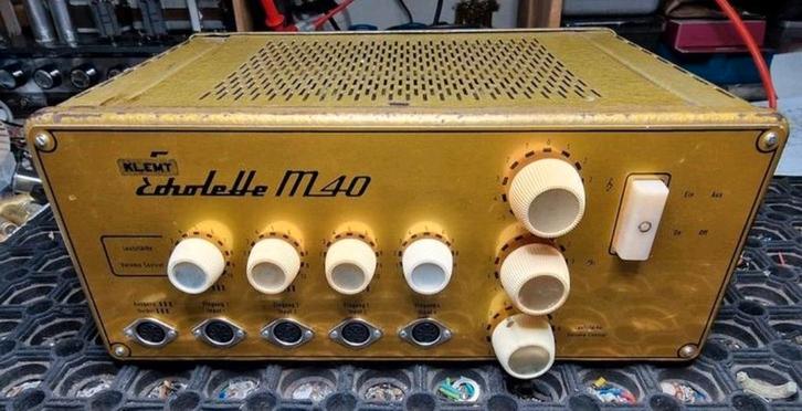 Klemt Echolette M40 Gold gitaarversterker. Volledig buizen!, Muziek en Instrumenten, Versterkers | Bas en Gitaar, Ophalen of Verzenden