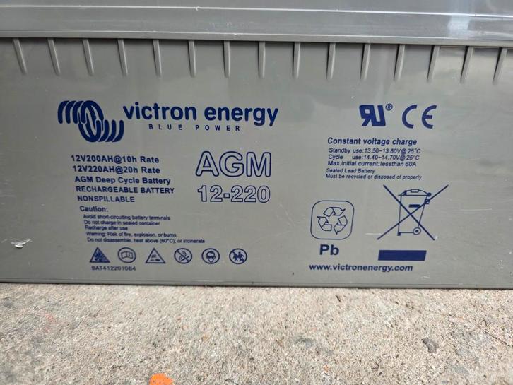 Victron Energy AGM 12-220 Accu, Auto-onderdelen, Accu's en Toebehoren, Universele onderdelen, Gebruikt, Ophalen of Verzenden