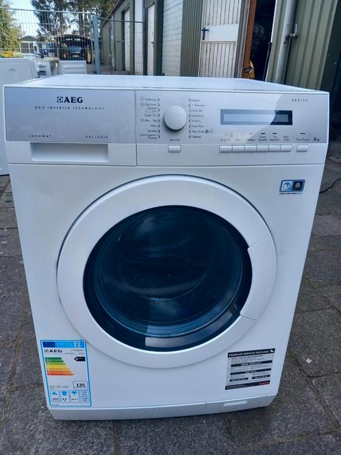 Wasmachine Aeg 8 kg, Witgoed en Apparatuur, Wasmachines, Refurbished, Voorlader, 8 tot 10 kg, 85 tot 90 cm, 1200 tot 1600 toeren