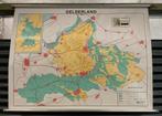 Landkaart Gelderland, Antiek en Kunst, Ophalen, Aardrijkskunde