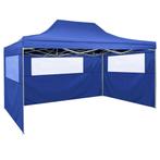 Vouwtent met 3 wanden 3x4,5 m blauw gratis bezorgd, Nieuw, 2 meter of meer, Minder dan 5 meter, Opvouwbaar