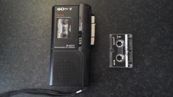 Sony microcassette-corder type M-627V met 2 cassettes