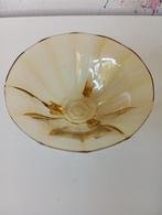 Ambergeel schaaltje. Art deco. 14,7 bij 7 cm., Ophalen of Verzenden