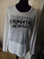ARMANI  JEANS SHIRT NIEUW, Verzenden, Wit, Nieuw, Lange mouw