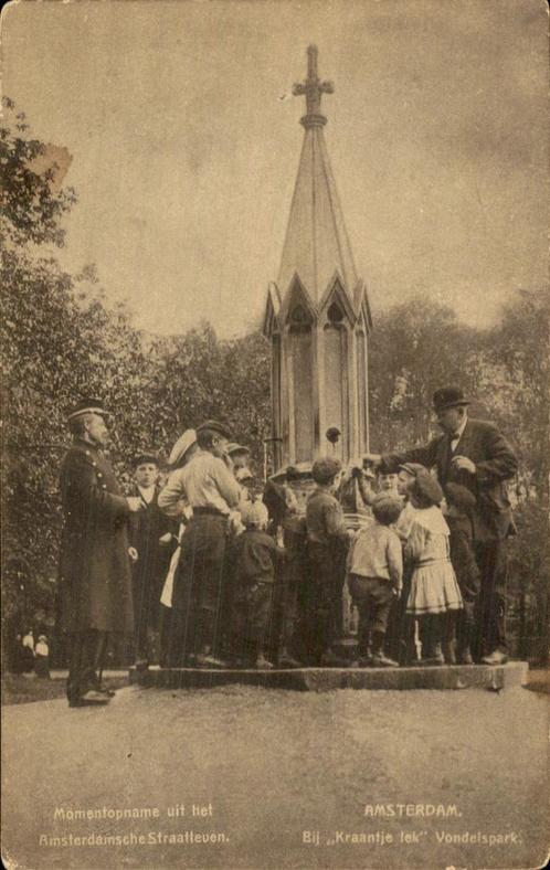 Amsterdam - Vondelspark, Verzamelen, Ansichtkaarten | Nederland, Ongelopen, Noord-Holland, Voor 1920, Ophalen of Verzenden