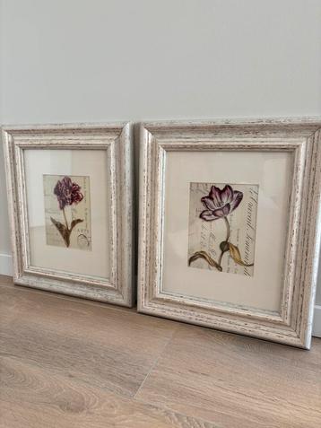 2 x wand decoratie bloem beschikbaar voor biedingen