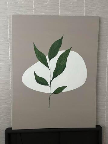 Schilderij - Blad motief - 60x80cm beschikbaar voor biedingen