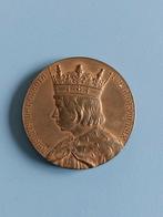 Penning studdntenlustrum utrecht 1901 intocht karel reims, Postzegels en Munten, Penningen en Medailles, Ophalen of Verzenden