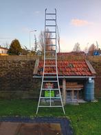 Aluminium ladder enkel deel., Doe-het-zelf en Verbouw, Ladders en Trappen, Ophalen, Gebruikt, Ladder, 2 tot 4 meter