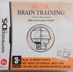 Dr. Kawashima's - Meer brain training, NDS, Spelcomputers en Games, Games | Nintendo DS, Puzzel en Educatief, 1 speler, Ophalen of Verzenden