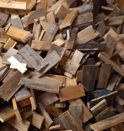Droog Kachelhout te koop pallethout, Tuin en Terras, Haardhout, Blokken, Overige houtsoorten, Ophalen