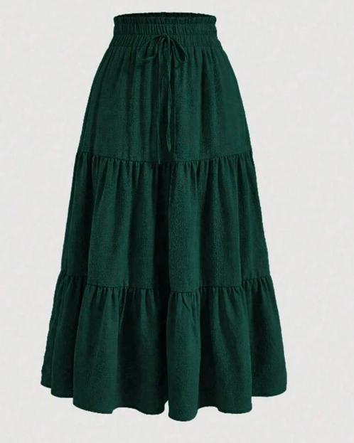 Rok Yara Donkergroen ** NIEUW**, Kleding | Dames, Grote Maten, Nieuw, Rok, Groen, Verzenden