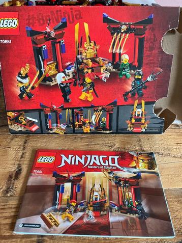 Lego Ninjago 70651 Troonzaal Showdown beschikbaar voor biedingen