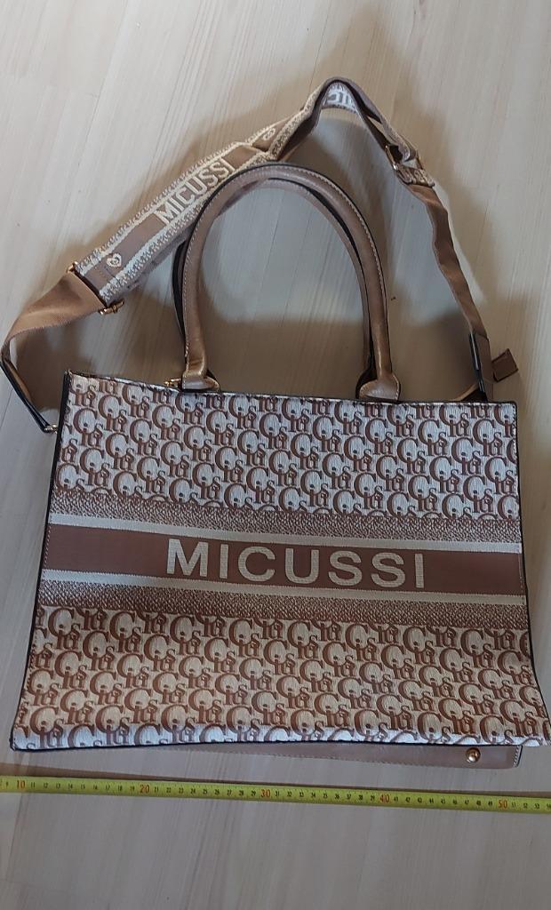 MICUSSI handtas, Sieraden, Tassen en Uiterlijk, Tassen | Damestassen, Zo goed als nieuw, Handtas, Bruin, Ophalen of Verzenden