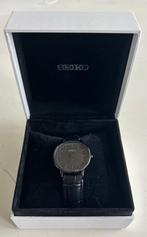 HESSLI Executive Series | Luxe Zwart Herenhorloge met Leren, Overige merken, Leer, Staal, Polshorloge