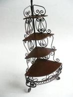 bruin metalen hoeketagere H 16 x B 8 x D 5,5 cm EM3358, Ophalen, Nieuw, Gebruiksvoorwerp