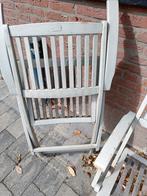 Hardhouten klapstoel, Tuin en Terras, Tuinstoelen, Ophalen, Gebruikt, Hout, Inklapbaar
