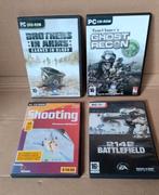 4 PC Shooting games - Ghost Recon, 2142, Brothers in Arms, Spelcomputers en Games, Games | Pc, Gebruikt, Ophalen of Verzenden