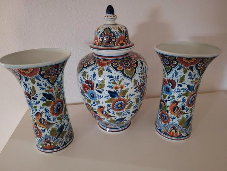 Delfts Blauw Kaststel 3-delig, Antiek en Kunst, Antiek | Keramiek en Aardewerk, Ophalen