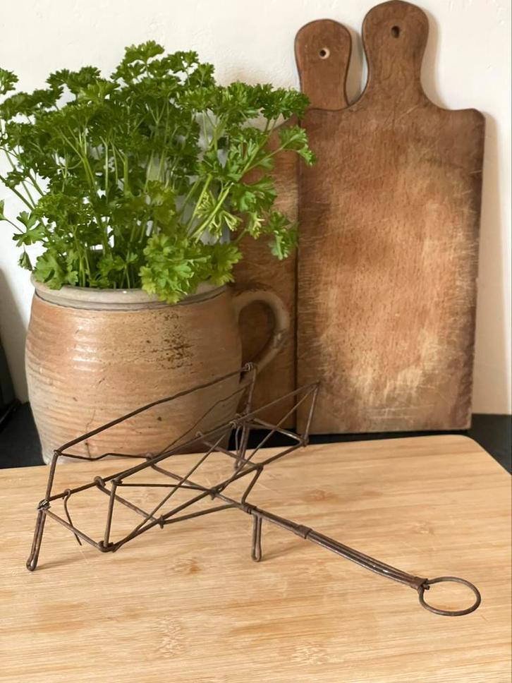 Brocante oud Frans draad toastrekje, Antiek en Kunst, Curiosa en Brocante, Ophalen of Verzenden