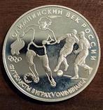 Zilveren 3 Roebel 1993 Rusland – Olympische Eeuw Voetbal, Ophalen of Verzenden, Rusland, Losse munt, Zilver