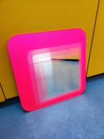 Neon roze spiegel, Minder dan 50 cm, Gebruikt, Ophalen of Verzenden, Minder dan 100 cm