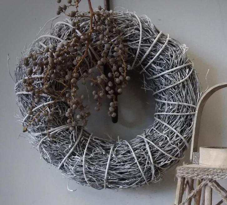 Krans diverse kleuren afmetingen sober landelijk interieur, Huis en Inrichting, Woonaccessoires | Kransen, Nieuw, Verzenden