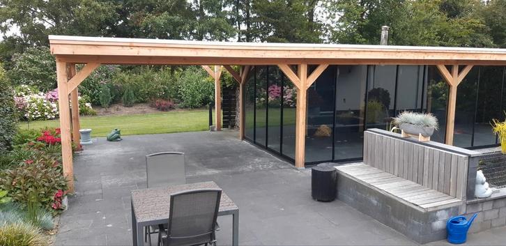 Douglashouten luxe veranda's en tuinkamers, Tuin en Terras, Overkappingen, Nieuw, Veranda, Ophalen of Verzenden