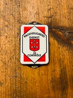 Emaille reclamebord deurpostje nachtveiligheids dienst, Ophalen of Verzenden, Zo goed als nieuw, Reclamebord