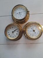 Scheepsklok set Andries de Jong Amsterdam, Antiek en Kunst, Ophalen of Verzenden