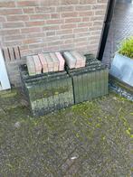 Gratis stenen borders en klinkers, Tuin en Terras, Tegels en Klinkers, Ophalen, Gebruikt, Klinkers, Minder dan 5 m²