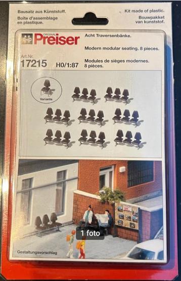 Preiser 17215 HO zitbankjes nieuw beschikbaar voor biedingen