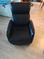JYSK Vejen Relaxfauteuil - Zwart Leer, Ophalen, Gebruikt, 50 tot 75 cm, Leer