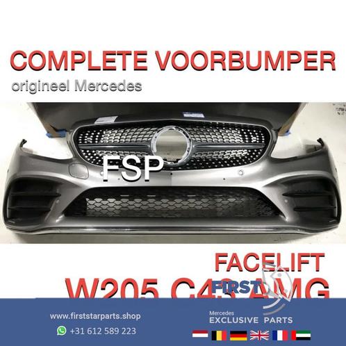 W205 C43 Facelift AMG Voorbumper Mercedes C Klasse 2019-2020, Auto-onderdelen, Carrosserie en Plaatwerk, Bumper, Mercedes-Benz