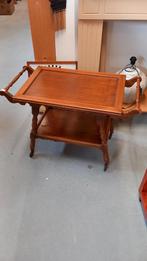 Vintage Houten Theetafel / Serveerwagen op Wieltjes, Antiek en Kunst, Ophalen