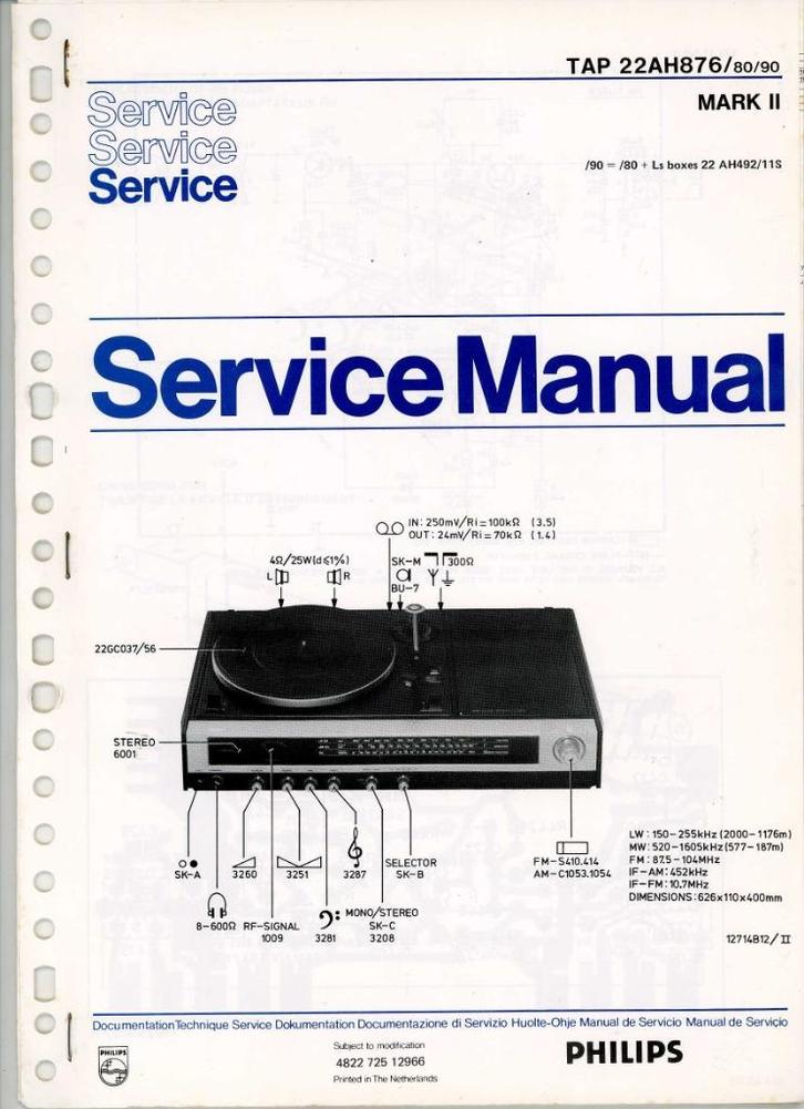 ca 30 Philips Service manuals, Verzamelen, Elektronische Apparatuur, Ophalen of Verzenden