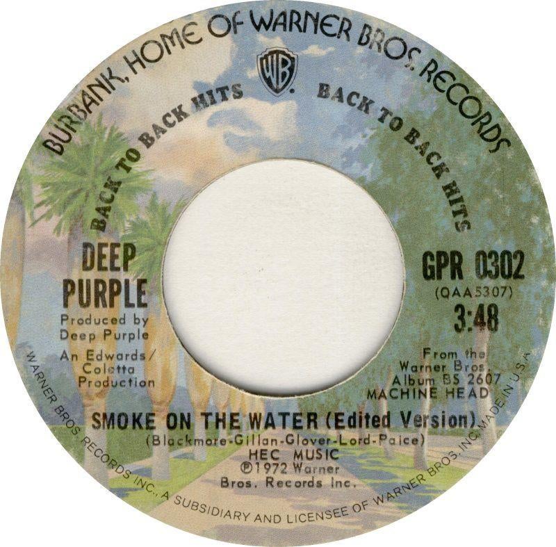 Deep Purple Smoke On The Water/ Edited studio & Live 7'', Ophalen, Gebruikt, Pop