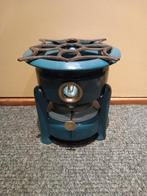 Petrolblauw 1pits petroleumstel, Antiek en Kunst, Antiek | Emaille, Ophalen of Verzenden