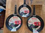 Tefal koekenpannen 2x28cm en 1x 24cm, Ophalen of Verzenden, Keramische plaat, Koekenpan of Braadpan, Nieuw