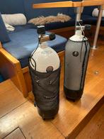 Twee duikflessen van 10 liter, moeten gekeurd, Watersport en Boten, Duiken, Ophalen, Gebruikt, Duikfles