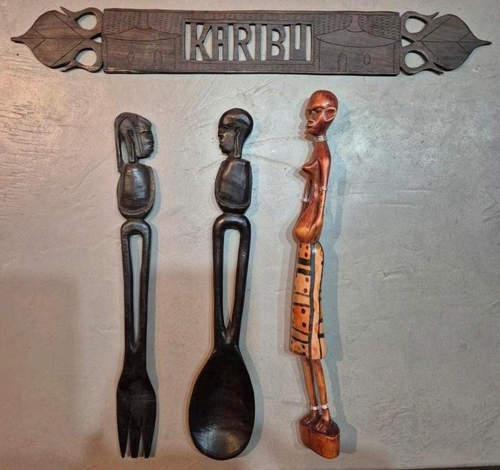 Afrikaans Houtsnijwerk, Antiek en Kunst, Kunst | Niet-Westerse kunst, Ophalen of Verzenden