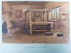 7 / Chromo litho uit 1910 Willem Steelink Wevers werkplaats, Antiek en Kunst, Ophalen of Verzenden