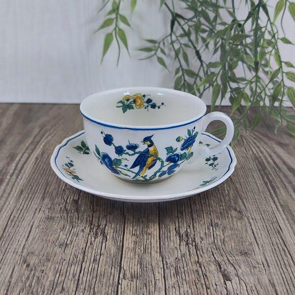 Villeroy & Boch Phoenix Blau Theekop en Schotel, Antiek en Kunst, Antiek | Servies los, Ophalen of Verzenden