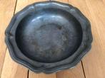Tinnen fruitschaal engeltjestin hoog 9,5 en diameter 23 cm, Antiek en Kunst, Antiek | Tin, Ophalen of Verzenden