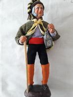 Mooie Santon de Provence S. Peirano man met lantaarn en stok, Ophalen of Verzenden