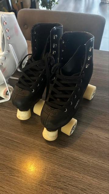2 paar Rolschaatsen (zwart en wit maat 38) 1x gebruikt beschikbaar voor biedingen