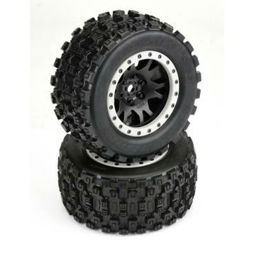 Badlands MX43 Pro-Loc All Terrain Tires (2) Mounted on Impul beschikbaar voor biedingen